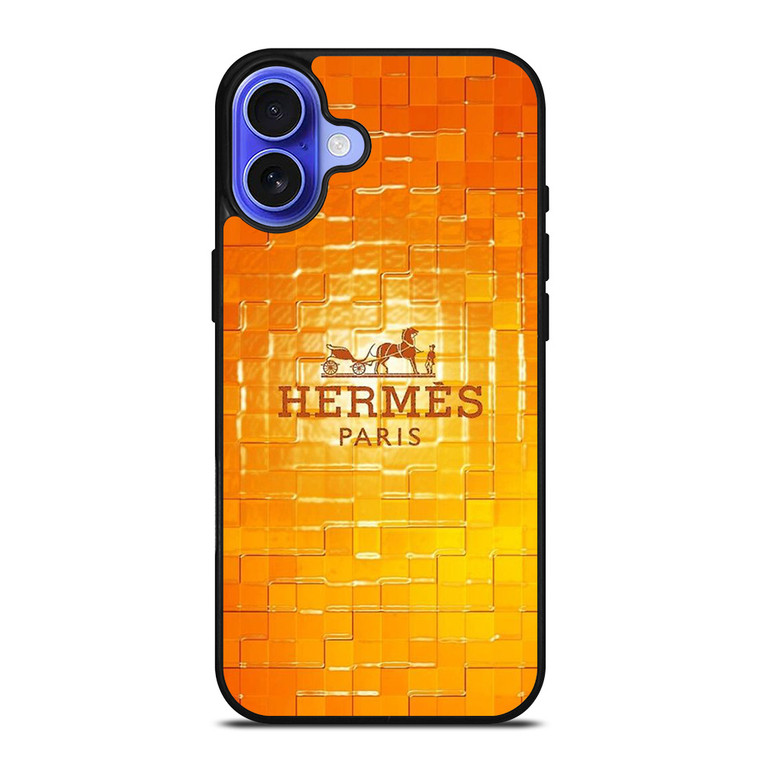 HERMES LOGO CERAMICS iPhone 16 Case Cover