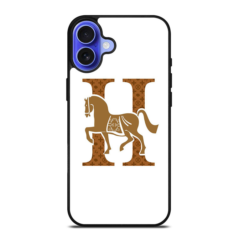 HERMES PARIS LOGO HORSE ICON iPhone 16 Case Cover HERMES PARIS LOGO HORSE ICON iPhone 16 Case Cover