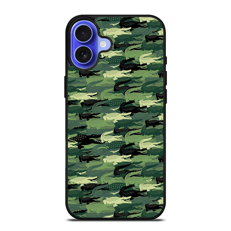 LACOSTE CAMO LOGO iPhone 16 Case Cover LACOSTE CAMO LOGO iPhone 16 Case Cover
