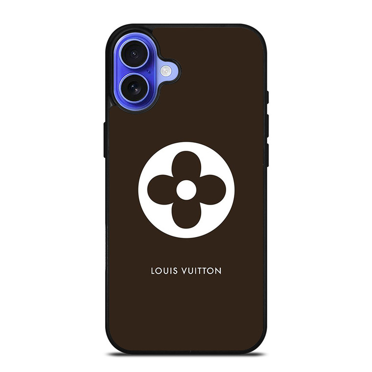 LOUIS VUITTON FLOWER LOGO BROWN iPhone 16 Case Cover LOUIS VUITTON FLOWER LOGO BROWN iPhone 16 Case Cover