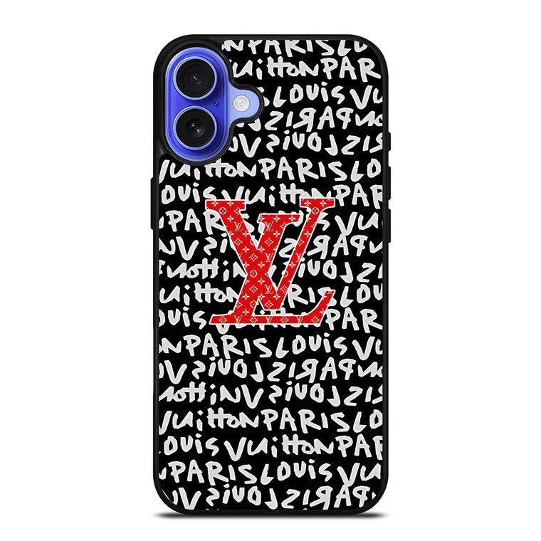 LOUIS VUITTON LV PARIS PATTERN LOGO iPhone 16 Case Cover