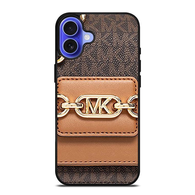 MICHAEL KORS MK LOGO BROWN SHOULDER BAG iPhone 16 Case Cover MICHAEL KORS MK LOGO BROWN SHOULDER BAG iPhone 16 Case Cover