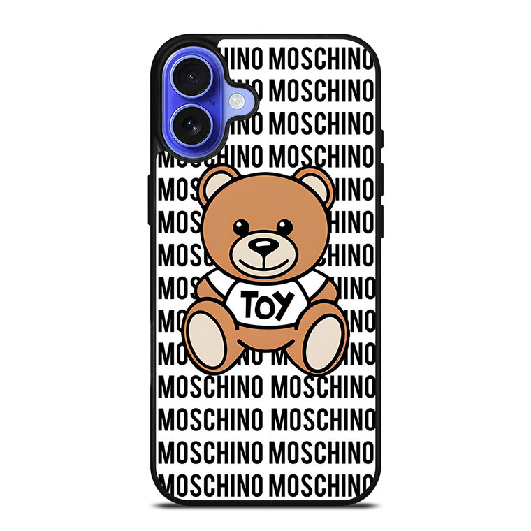 MOSCHINO MOSCHINO BEAR iPhone 16 Case Cover MOSCHINO MOSCHINO BEAR iPhone 16 Case Cover