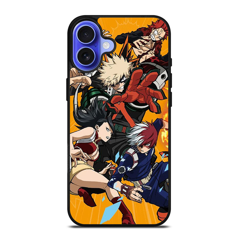 MY HERO ACADEMIA MANGA CHARACTER iPhone 16 Case Cover
