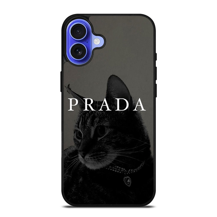 PRADA LOGO CAT iPhone 16 Case Cover PRADA LOGO CAT iPhone 16 Case Cover