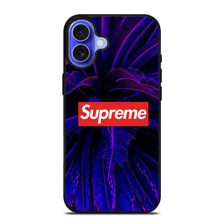 SUPREME GLOWING PALM TREE iPhone 16 Case Cover SUPREME GLOWING PALM TREE iPhone 16 Case Cover