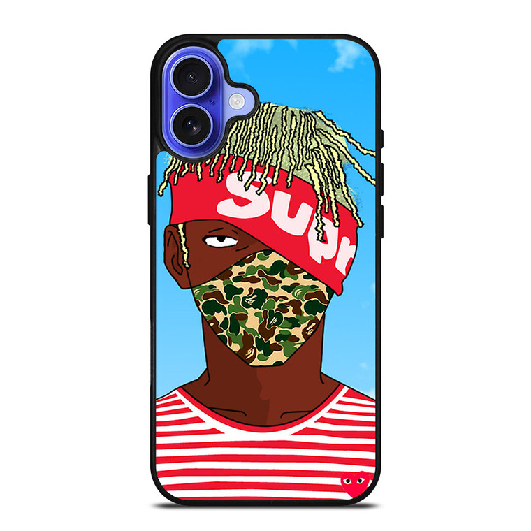 SUPREME LIL UZI VERT BATHING APE KAKASHI iPhone 16 Case Cover
