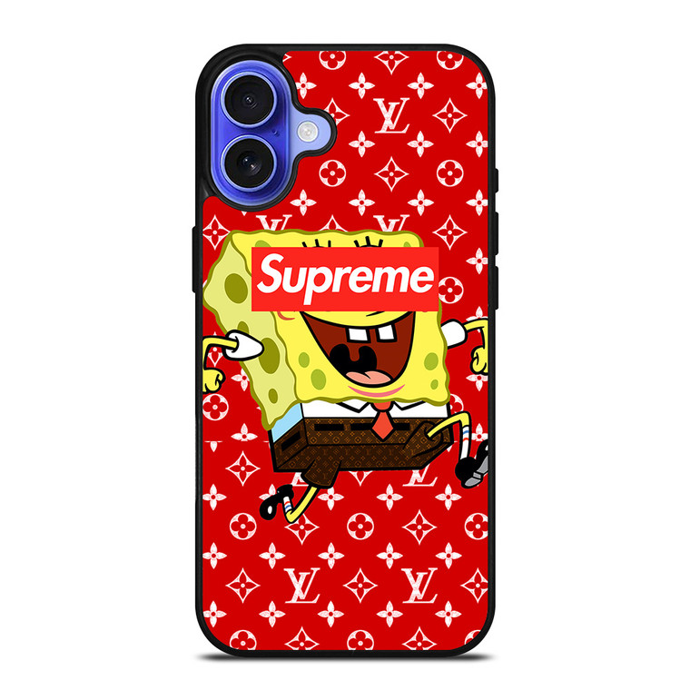 SUPREME SPONGEBOB iPhone 16 Case Cover