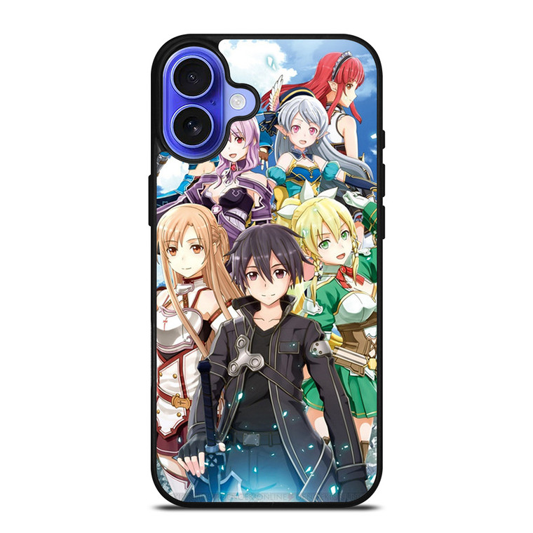 SWORD ART ONLINE CHARACTER ANIME iPhone 16 Case Cover