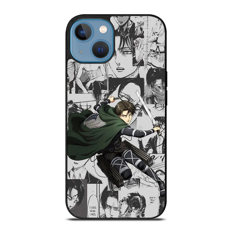 LEVI ACKERMAN ATTACK ON TITANS MANGA COLLAGE iPhone 13 Case Cover
