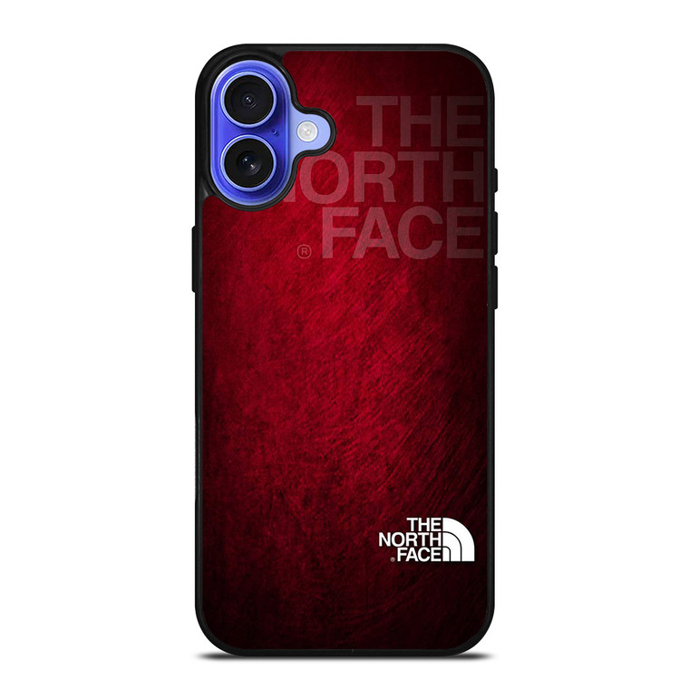 THE NORTH FACE LOGO RED GRUNGE iPhone 16 Case Cover THE NORTH FACE LOGO RED GRUNGE iPhone 16 Case Cover