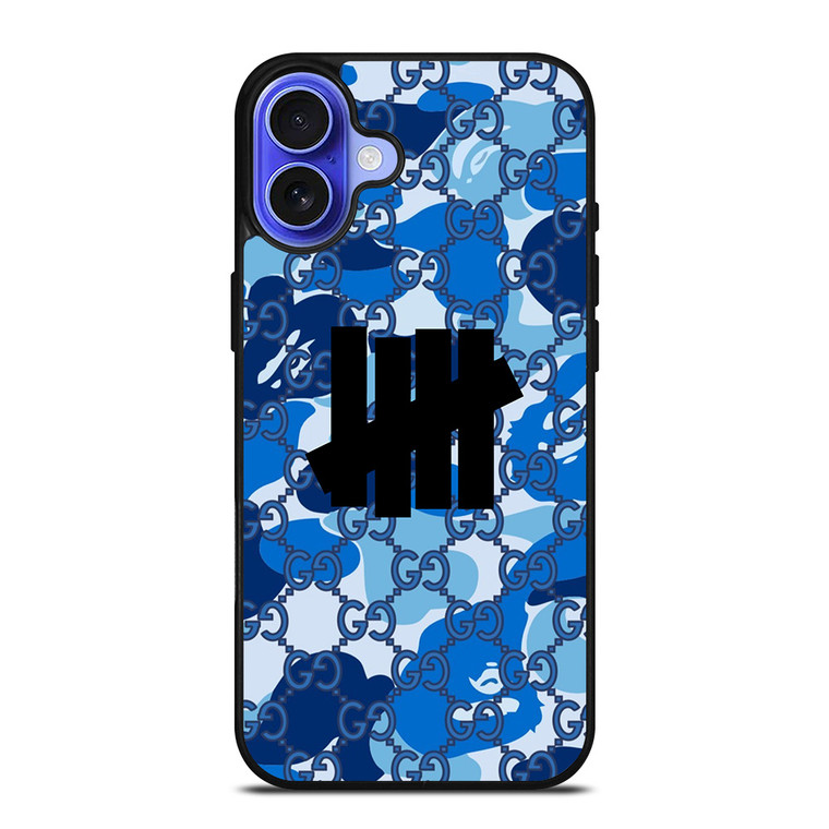 UNDEFEATED X GUCCI X BAPE CAMO iPhone 16 Case Cover