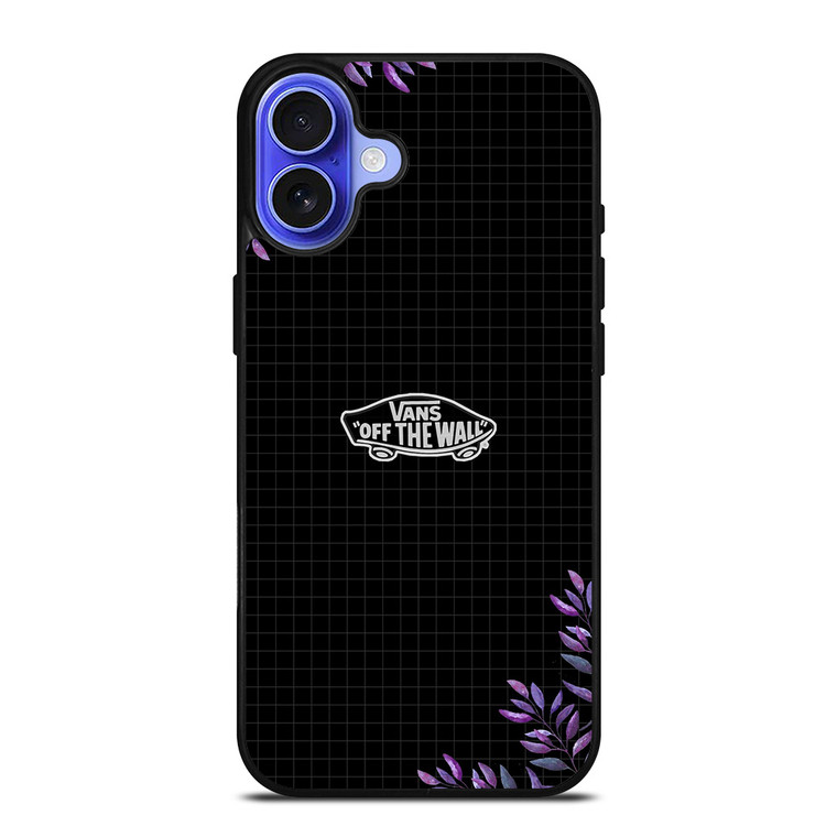 VANS LOGO VIOLET FLORAL iPhone 16 Case Cover