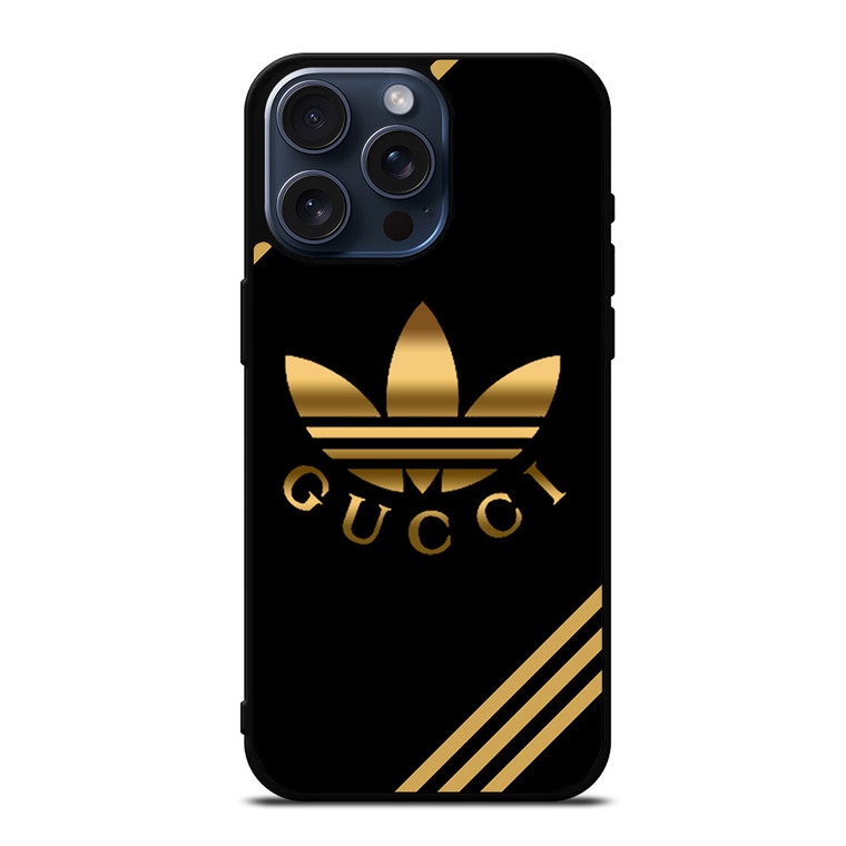 ADIDAS X GUCCI GOLD iPhone 15 Pro Max Case Cover