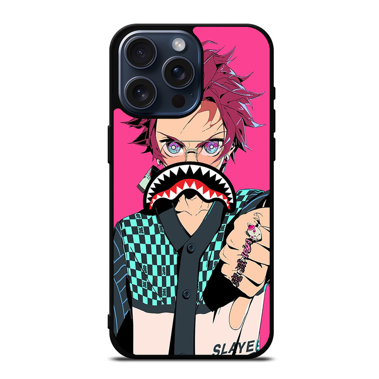 ANIME DEMON SLAYER BAPE SHARK iPhone 15 Pro Max Case Cover