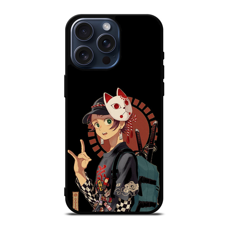 ANIME TANJIRO DEMON SLAYER iPhone 15 Pro Max Case Cover