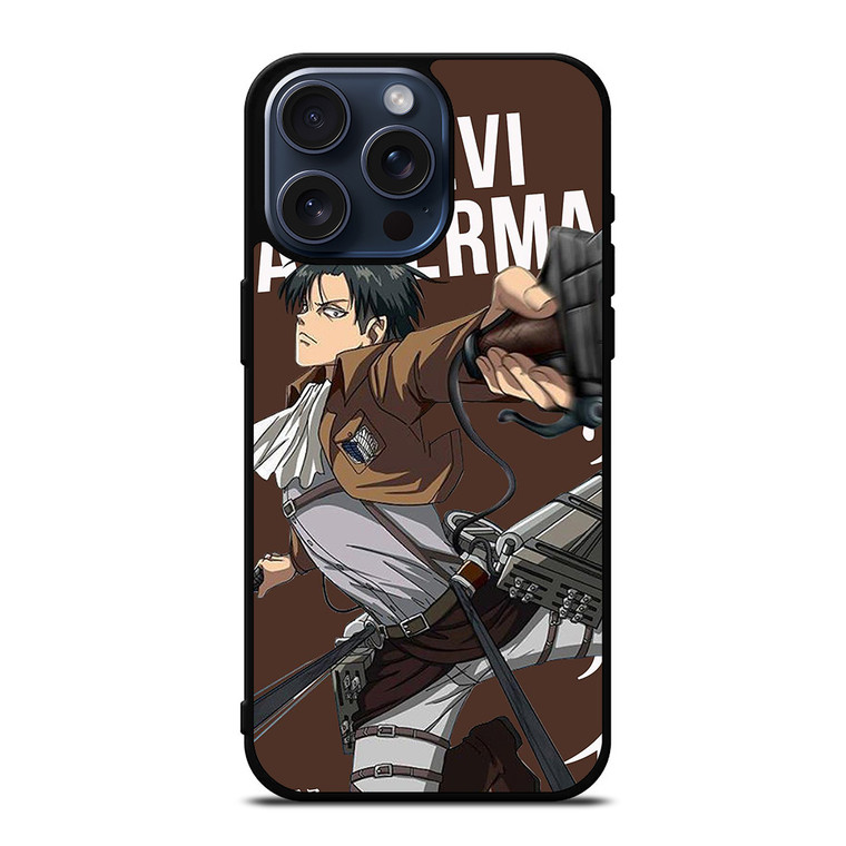 ATTACK ON TITAN LEVI ACKERMAN iPhone 15 Pro Max Case Cover