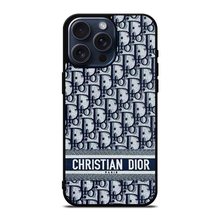 CHRISTIAN DIOR PARIS MONOGRAM iPhone 15 Pro Max Case Cover