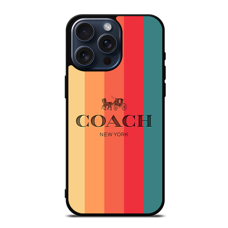 COACH NEW YORK ICON STRIPE iPhone 15 Pro Max Case Cover