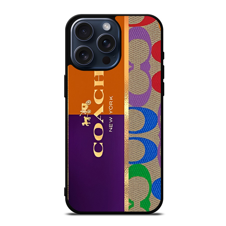COACH NEW YORK LOGO EMBLEM iPhone 15 Pro Max Case Cover