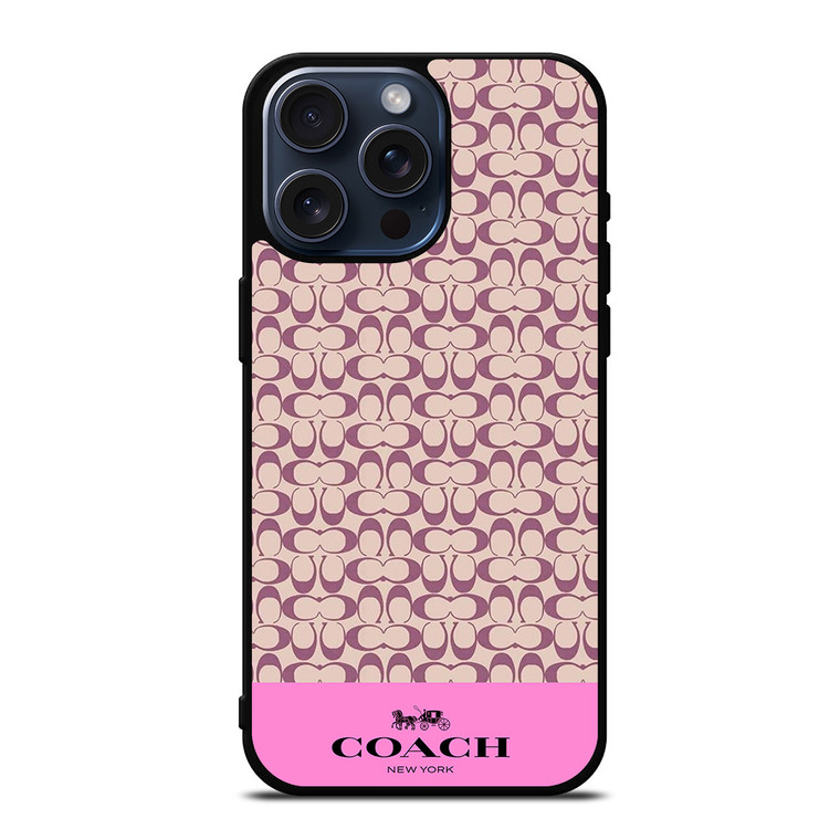 COACH NEW YORK LOGO FASHION PATTERN iPhone 15 Pro Max Case Cover