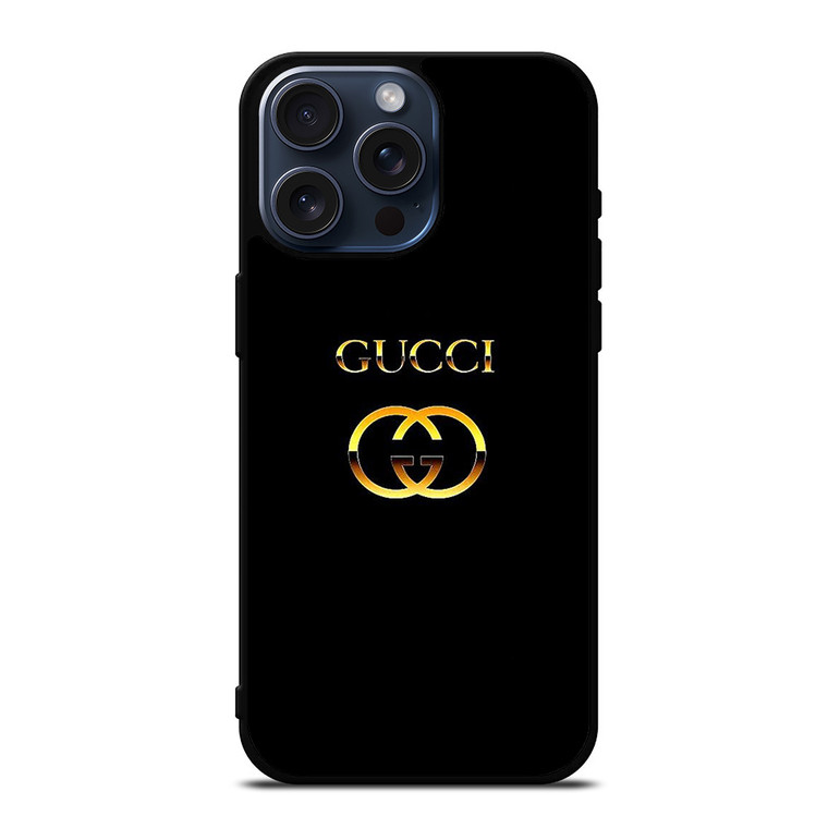 GUCCI LOGO GOLDEN ICON EMBLEM iPhone 15 Pro Max Case Cover