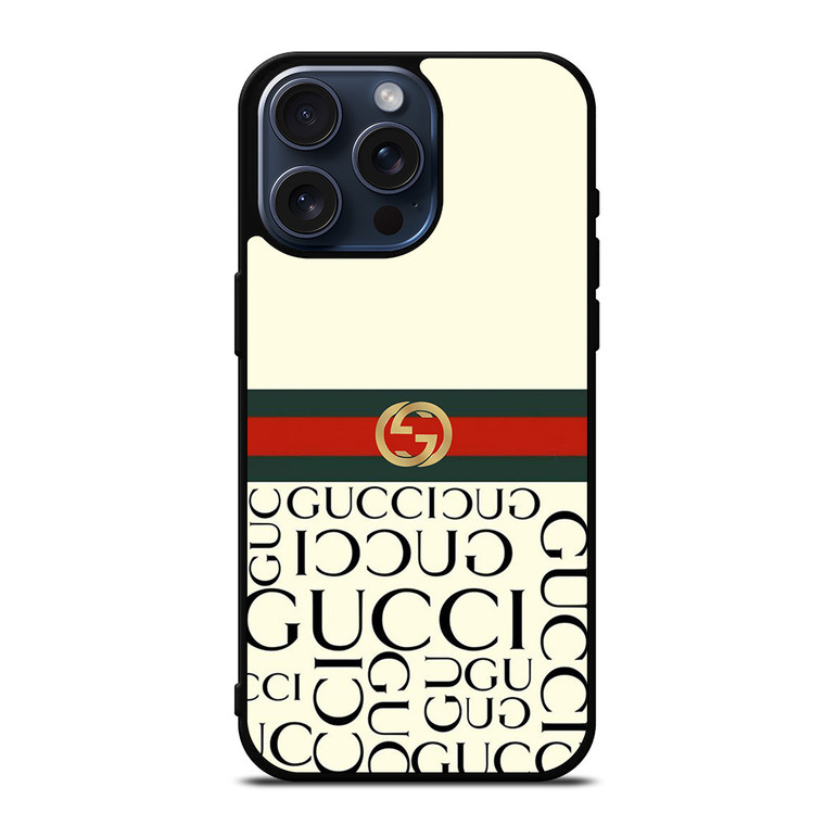 GUCCI LOGO GUCCI EMBLEM iPhone 15 Pro Max Case Cover