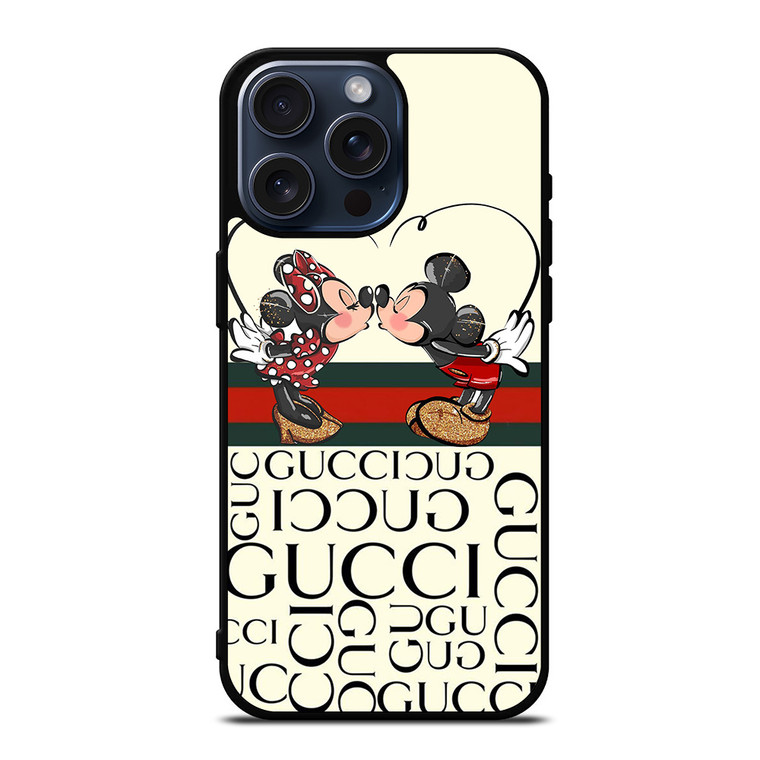 GUCCI LOGO MICKEY MINNEY MOUSE DISNEY KISS iPhone 15 Pro Max Case Cover GUCCI LOGO MICKEY MINNEY MOUSE DISNEY KISS iPhone 15 Pro Max Case Cover