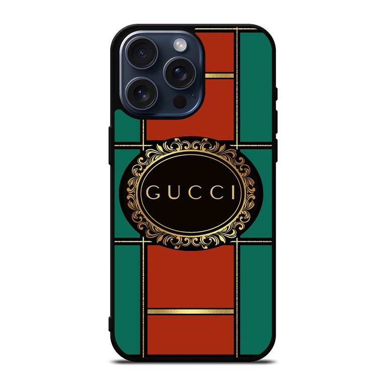 GUCCI LOGO PALLET ART iPhone 15 Pro Max Case Cover