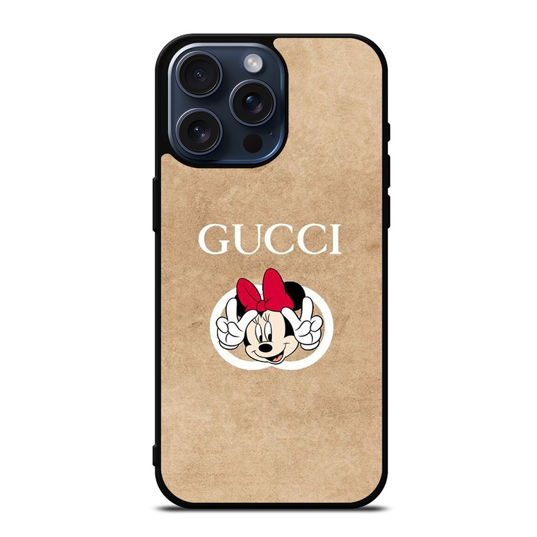 GUCCI LOGO PATTERN DISNEY MINNIE MOUSE iPhone 15 Pro Max Case Cover GUCCI LOGO PATTERN DISNEY MINNIE MOUSE iPhone 15 Pro Max Case Cover
