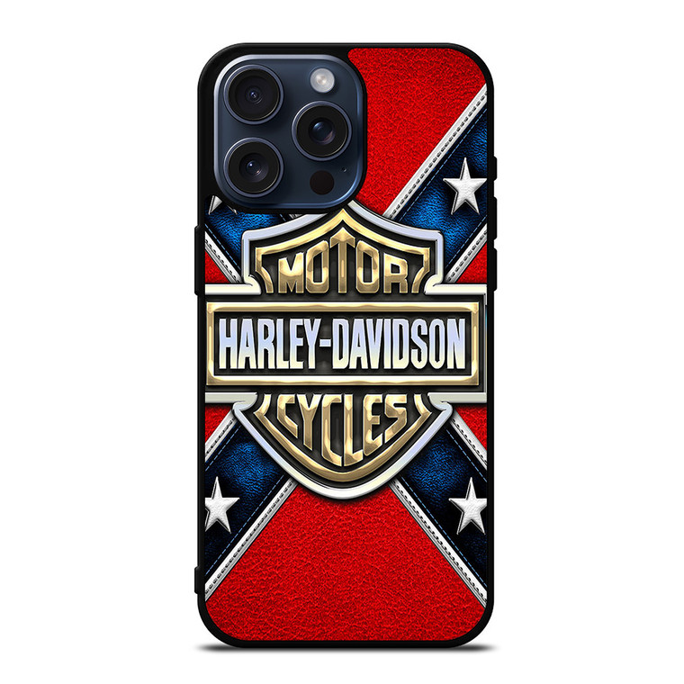 HARLEY DAVIDSON FLAG LOGO iPhone 15 Pro Max Case Cover