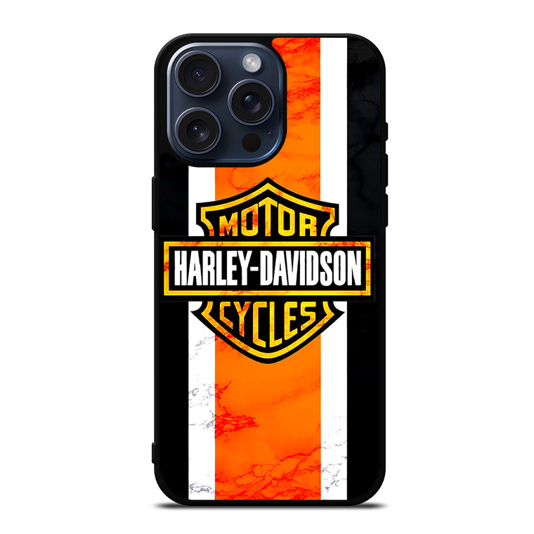 HARLEY DAVIDSON MARBLE LOGO iPhone 15 Pro Max Case Cover