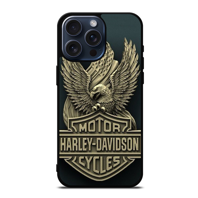 HARLEY DAVIDSON MOTORCYCLE EMBLEM iPhone 15 Pro Max Case Cover