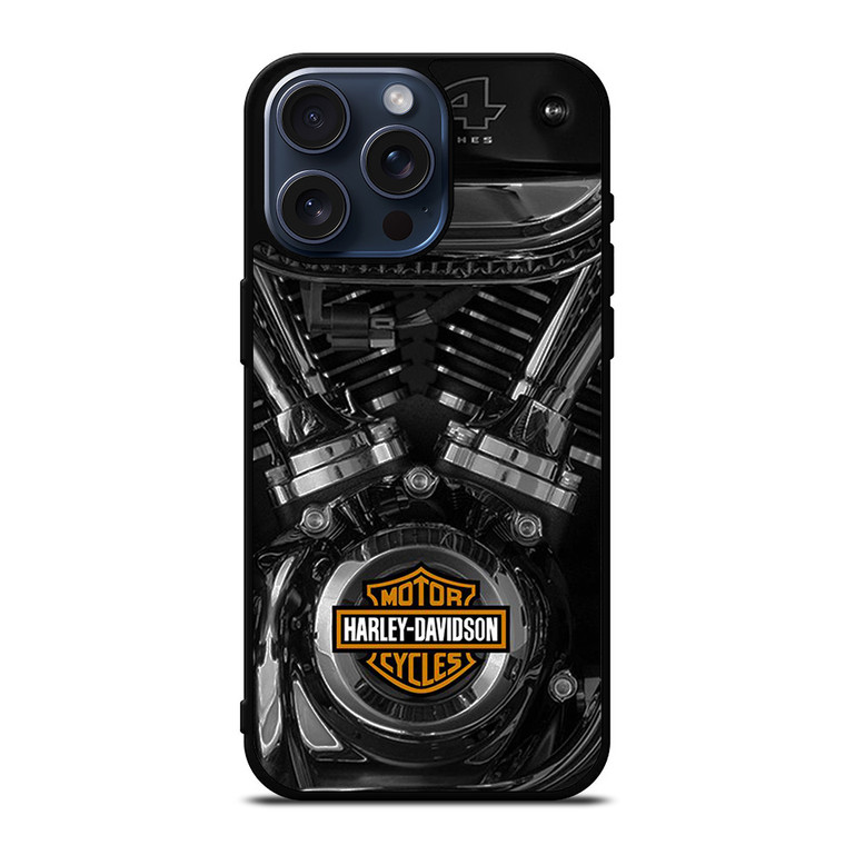 HARLEY DAVIDSON MOTORCYCLES LOGO ENGINE iPhone 15 Pro Max Case Cover
