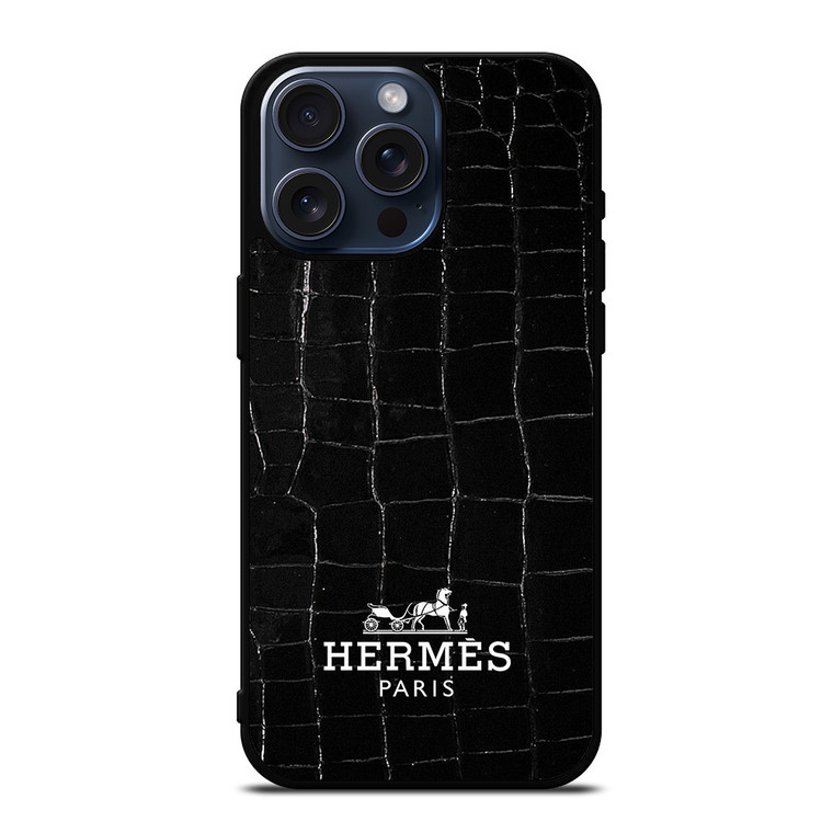 HERMES PARIS CROCODILE iPhone 15 Pro Max Case Cover