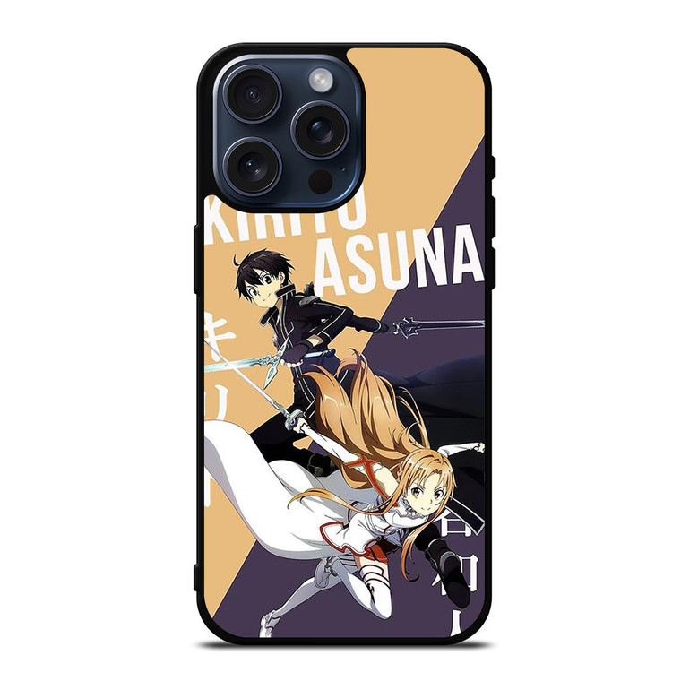 KIRITO AND ASUNA SWORD ART ONLINE iPhone 15 Pro Max Case Cover