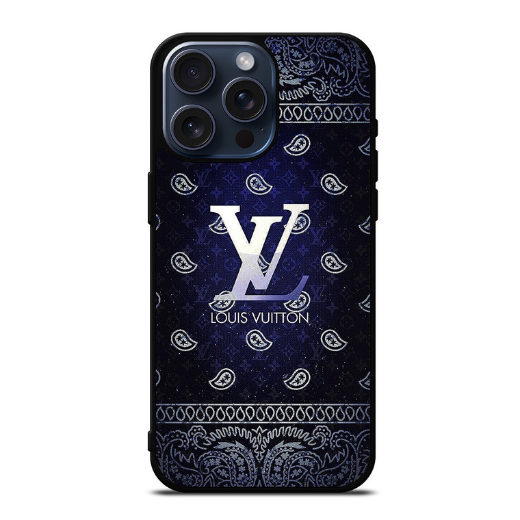 LOUIS VUITTON BANDANA PATTERN iPhone 15 Pro Max Case Cover