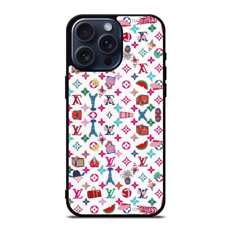 LOUIS VUITTON LOGO LV HAPPINESS iPhone 15 Pro Max Case Cover