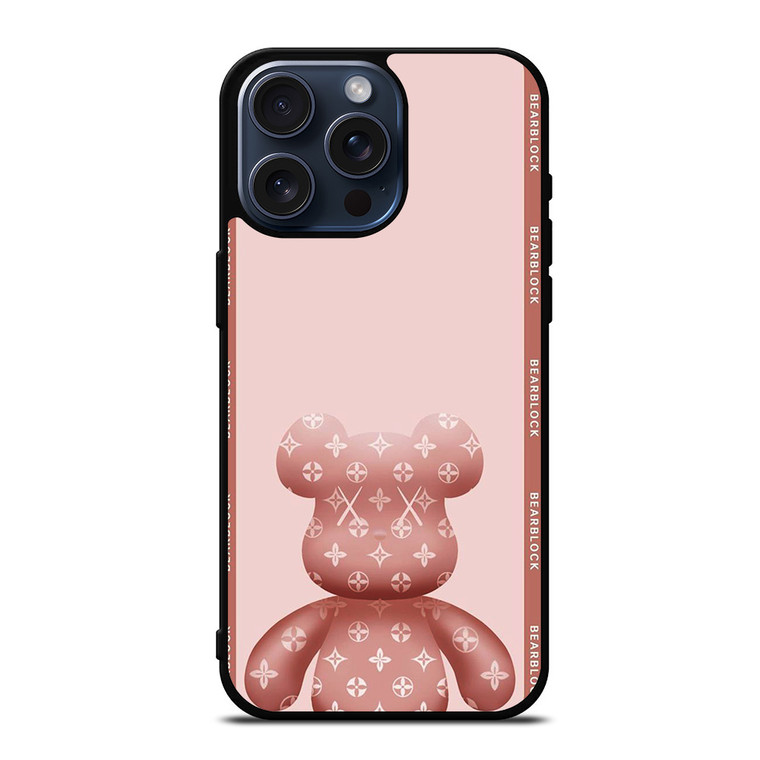 LOUIS VUITTON LV BEARLOCK KAWS BEAR iPhone 15 Pro Max Case Cover LOUIS VUITTON LV BEARLOCK KAWS BEAR iPhone 15 Pro Max Case Cover