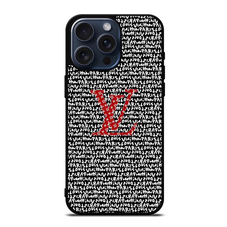 LV LOUIS VUITTON PARIS PATTERN LOGO iPhone 15 Pro Max Case Cover