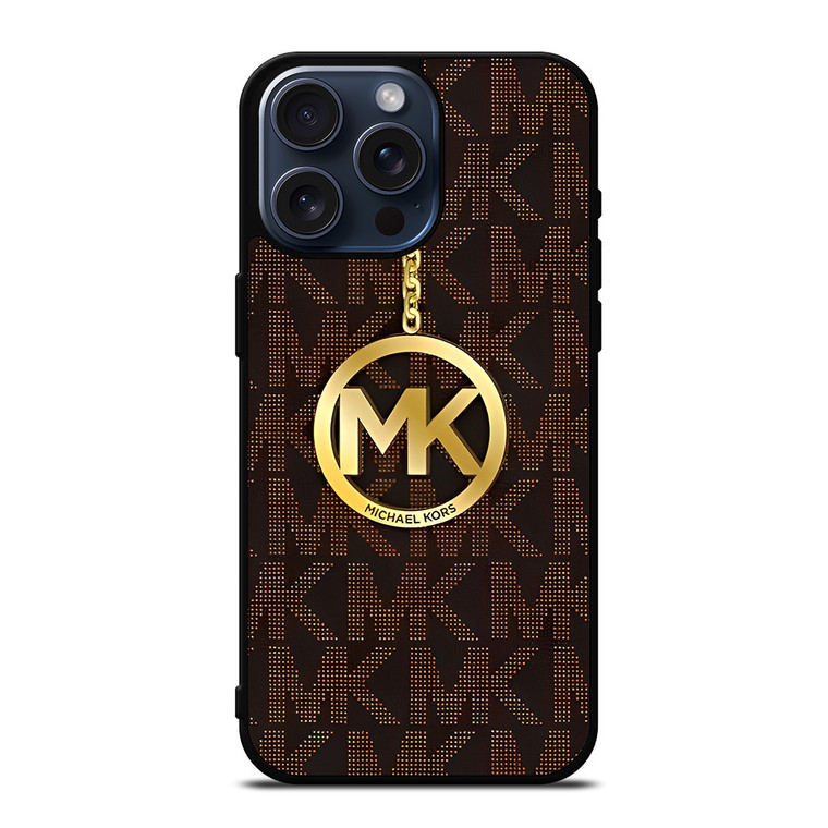 MICHAEL KORS MK GOLD EMBLEM iPhone 15 Pro Max Case Cover MICHAEL KORS MK GOLD EMBLEM iPhone 15 Pro Max Case Cover