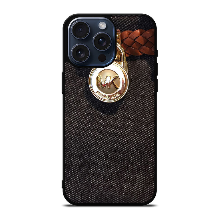 MICHAEL KORS MK PADLOCK iPhone 15 Pro Max Case Cover