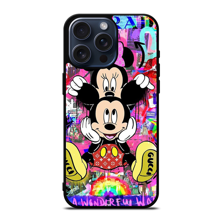 MICKEY MINNIE MOUSE DISNEY GUCCI PRADA OFF WHITE NIKE iPhone 15 Pro Max Case Cover MICKEY MINNIE MOUSE DISNEY GUCCI PRADA OFF WHITE NIKE iPhone 15 Pro Max Case Cover