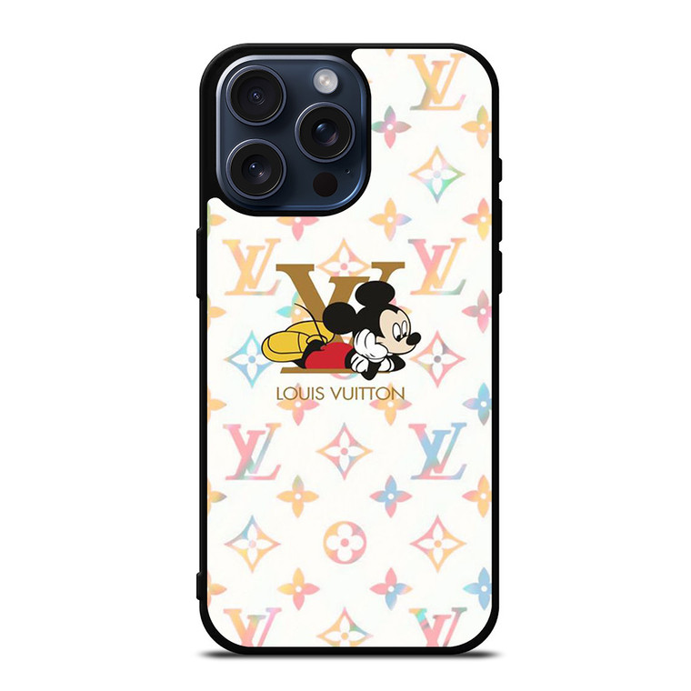 MICKEY MOUSE KID LOUIS VUITTON LV LOGO iPhone 15 Pro Max Case Cover MICKEY MOUSE KID LOUIS VUITTON LV LOGO iPhone 15 Pro Max Case Cover