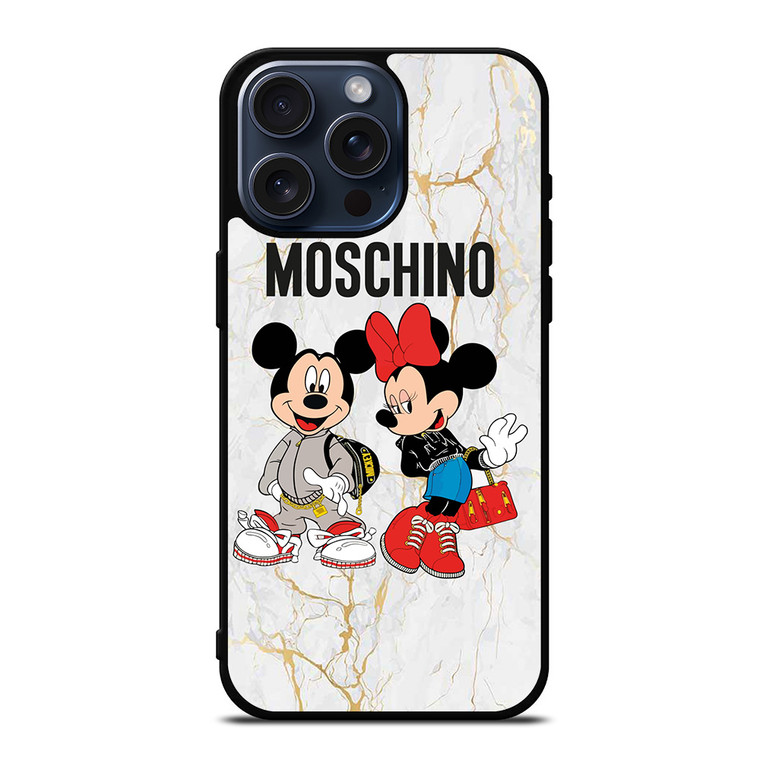 MOSCHINO MICKEY MINNIE MOUSE iPhone 15 Pro Max Case Cover
