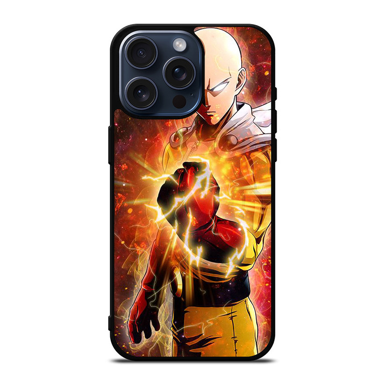 ONE PUNCH MAN SAITAMA FURIOUS  iPhone 15 Pro Max Case Cover