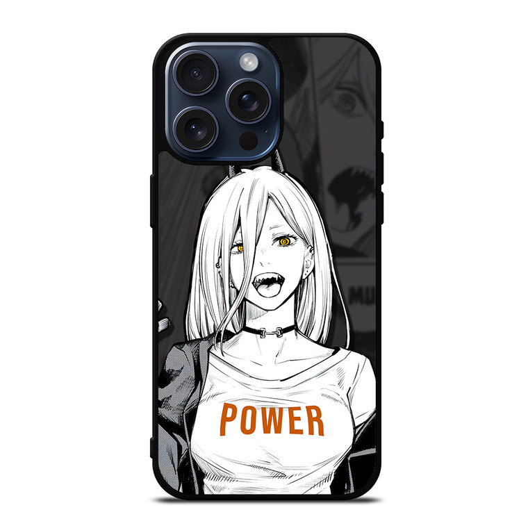 POWER CHAINSAW MAN ANIME 2 iPhone 15 Pro Max Case Cover