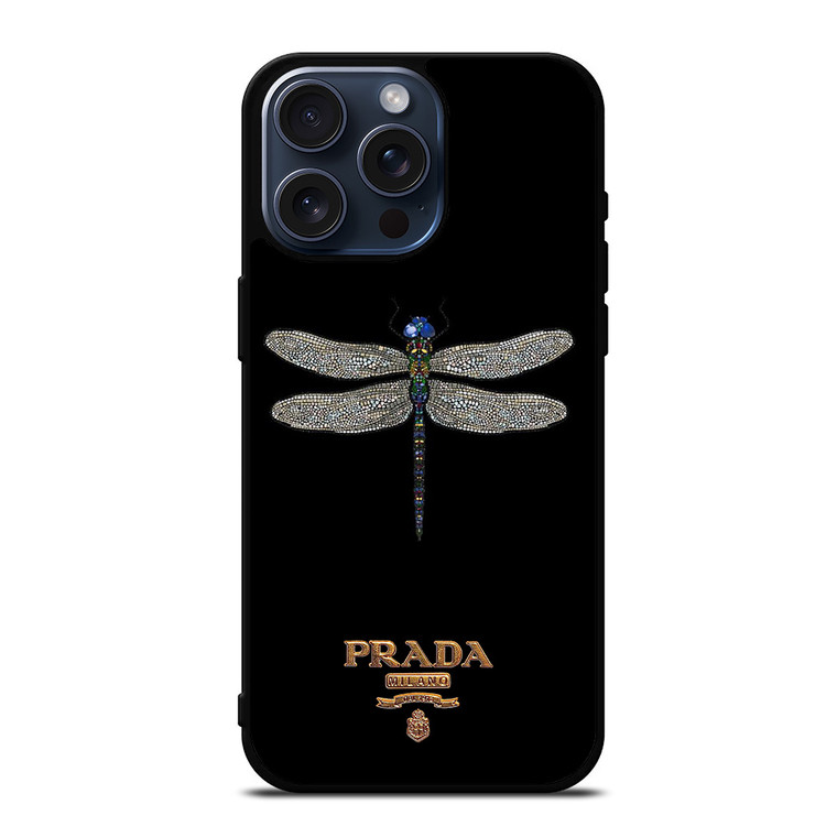 PRADA MILANO LOGO DRAGONFLY iPhone 15 Pro Max Case Cover
