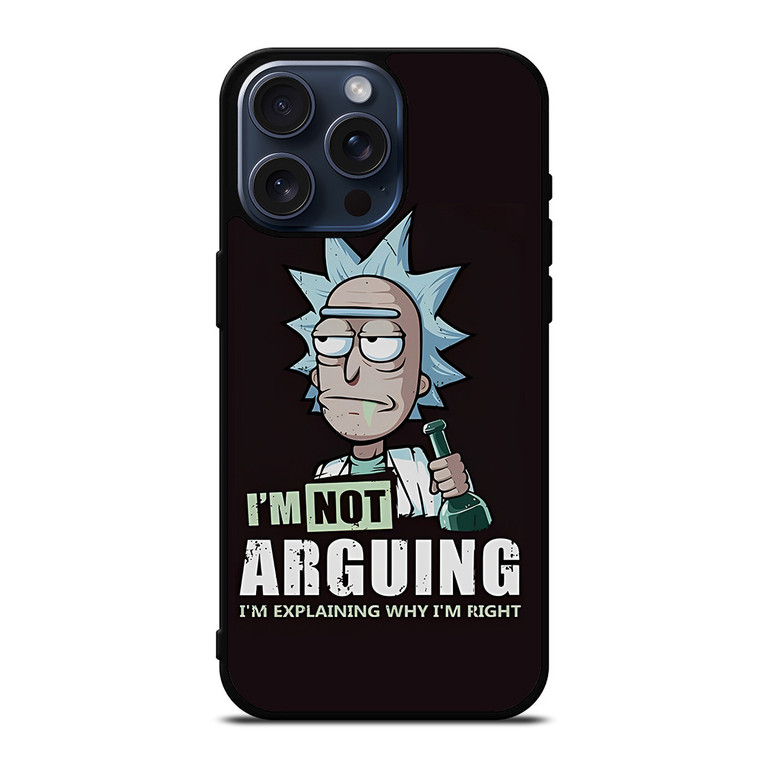 RICK AND MORTY NOT ARGUING iPhone 15 Pro Max Case Cover