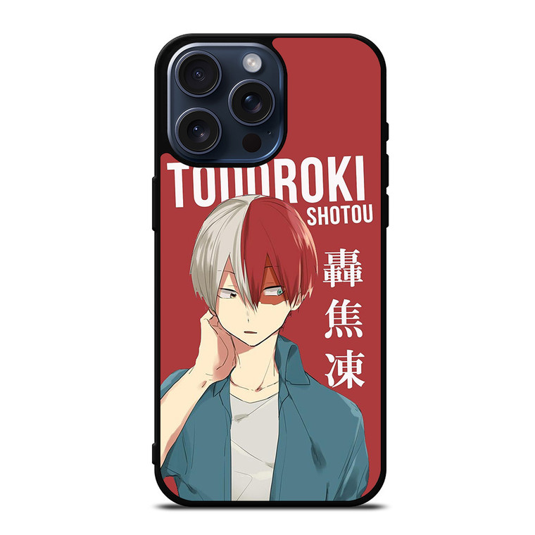 SHOTO TODOROKI MY HERO ACADEMIA iPhone 15 Pro Max Case Cover SHOTO TODOROKI MY HERO ACADEMIA iPhone 15 Pro Max Case Cover